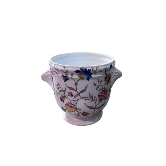 Towle Presents Royale Limoges France Floral Cachepot Adriana French Porcelain - Picture 3 of 7